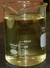Beaker of vegetable oil