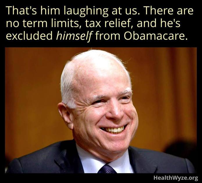 John McCain is laughing at us