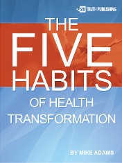 E-book cover for The Five Habits of Health Transformation by Mike Adams, The Health Ranger